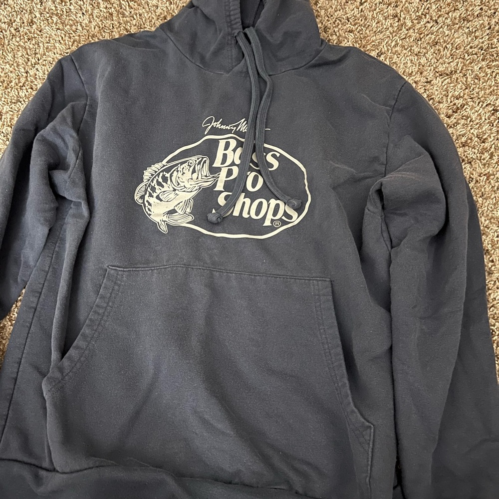Bass Pro Shops Navy Hoodie with Logo